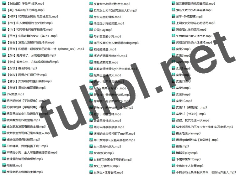 B站uper@南晚姐姐 提督视图+耳骚音频 第三弹[336P+88mp3+6V/7.35G]